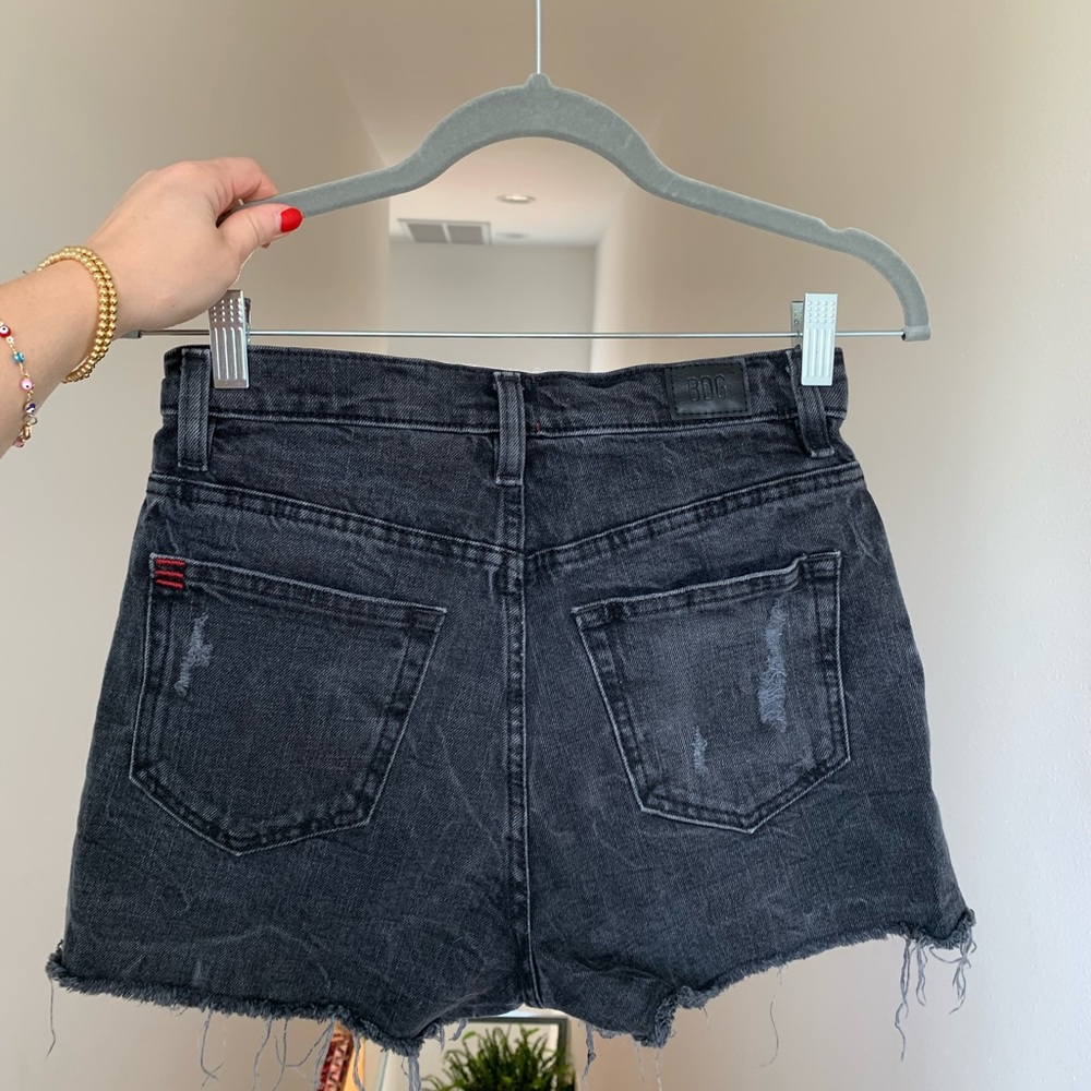 Urban Outfitters BDG faded black denim shorts